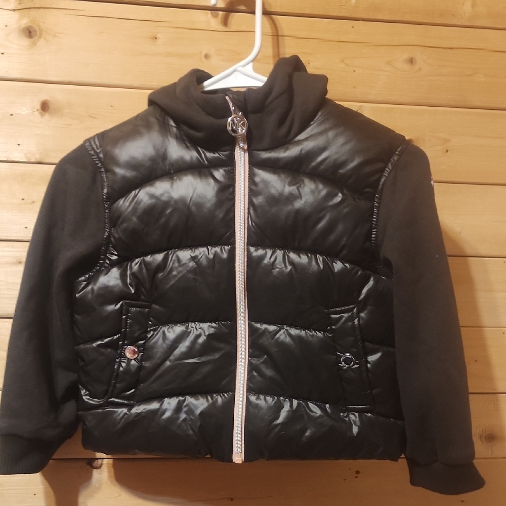 Michael Kors Black Puffer Jacket Kids Size 5/6